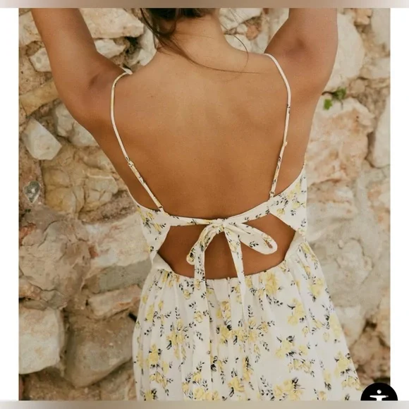 Zara FLORAL PRINT POPLIN MIDI DRESS XS - Picture 3 of 12